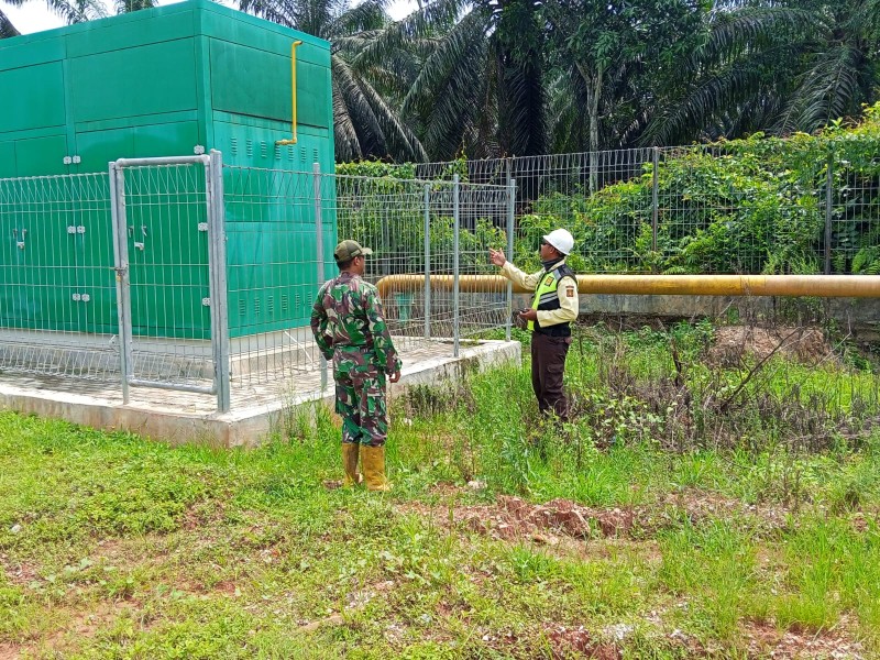 Jaga Aset Strategis Negara, Babinsa Sungai Sembilan Intensifkan Patroli di Fasilitas PGN