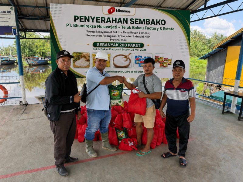 Di Tengah Meningkatnya Kebutuhan Jelang Idul Adha, PT BNS Salurkan 1.000 Paket Sembako untuk Warga Indragiri Hilir
