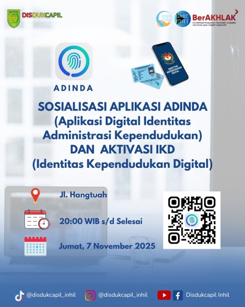 Tak Perlu Antri! Disdukcapil Inhil Sosialisasikan Aplikasi Adinda & IKD
