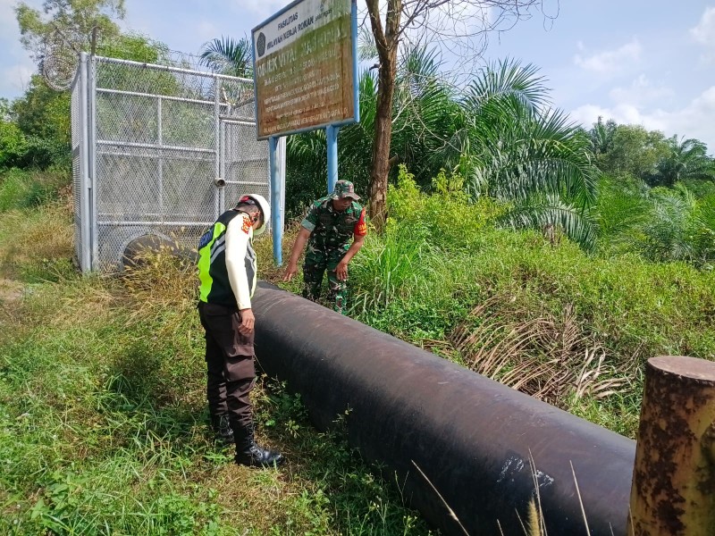 TNI Kodim 0320/Dumai Bersama Security PHR Patroli Jalur Pipa, Imbau Warga Jaga Keamanan