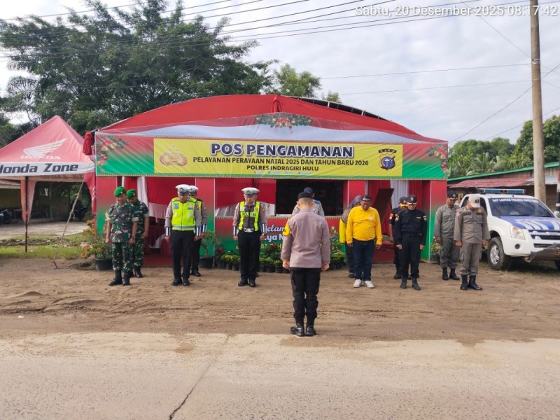 Ops Lilin LK Dimulai, Polres Inhu Siapkan Tiga Pos Layani Libur Nataru, Ini Alamat dan Fungsinya