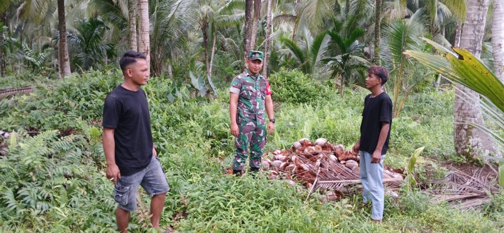 Koramil 06/Kateman Intensifkan Patroli Tapal Batas Cegah Karhutla
