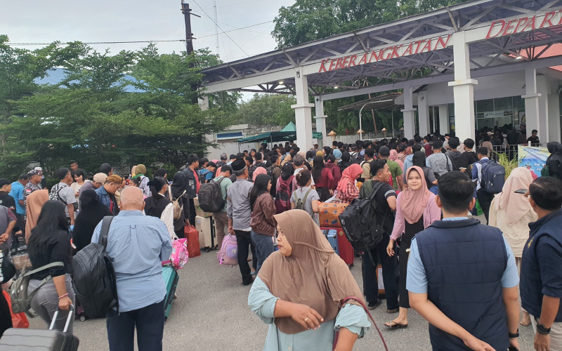 Arus Kedatangan Penumpang di Pelabuhan Internasional Pelindo Dumai Aman dan Terkendali