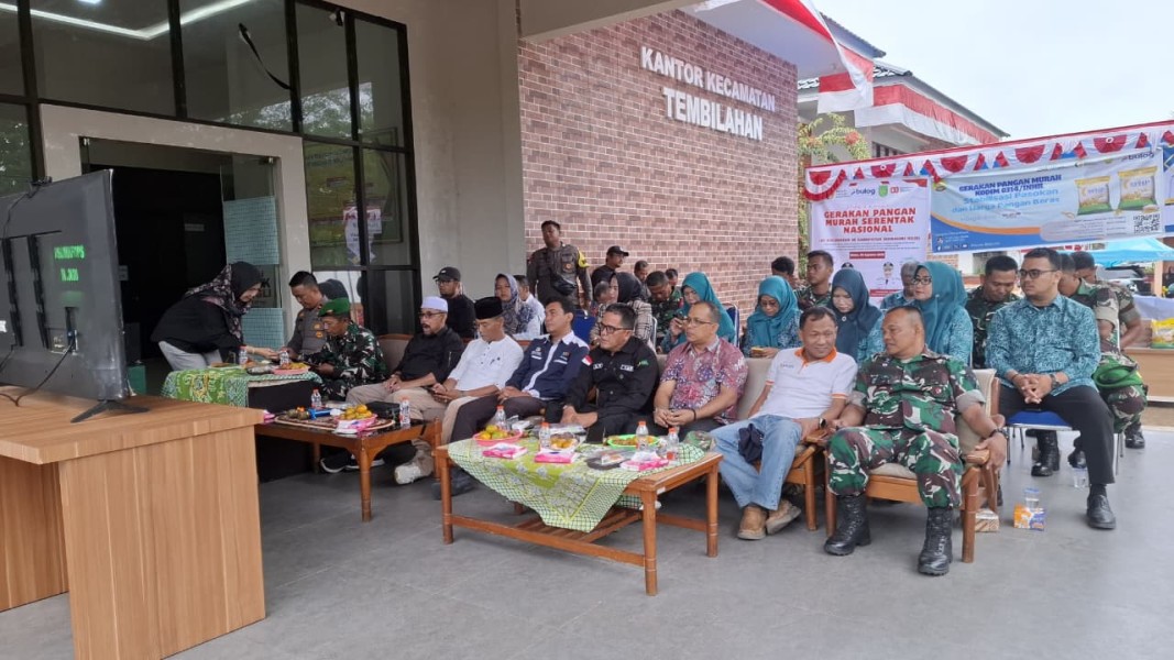 Kodim 0314/Inhil Ikuti Meeting Zoom Gerakan Pangan Murah Serentak se-Indonesia