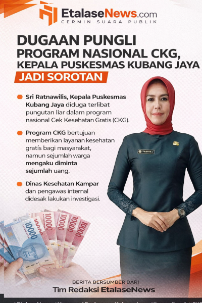 DUGAAN PUNGLI PROGRAM NASIONAL CKG, KEPALA PUSKESMAS KUBANG JAYA JADI SOROTAN