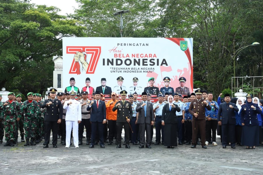 Dandim 0314/Inhil Hadiri Upacara Bela Negara ke - 77