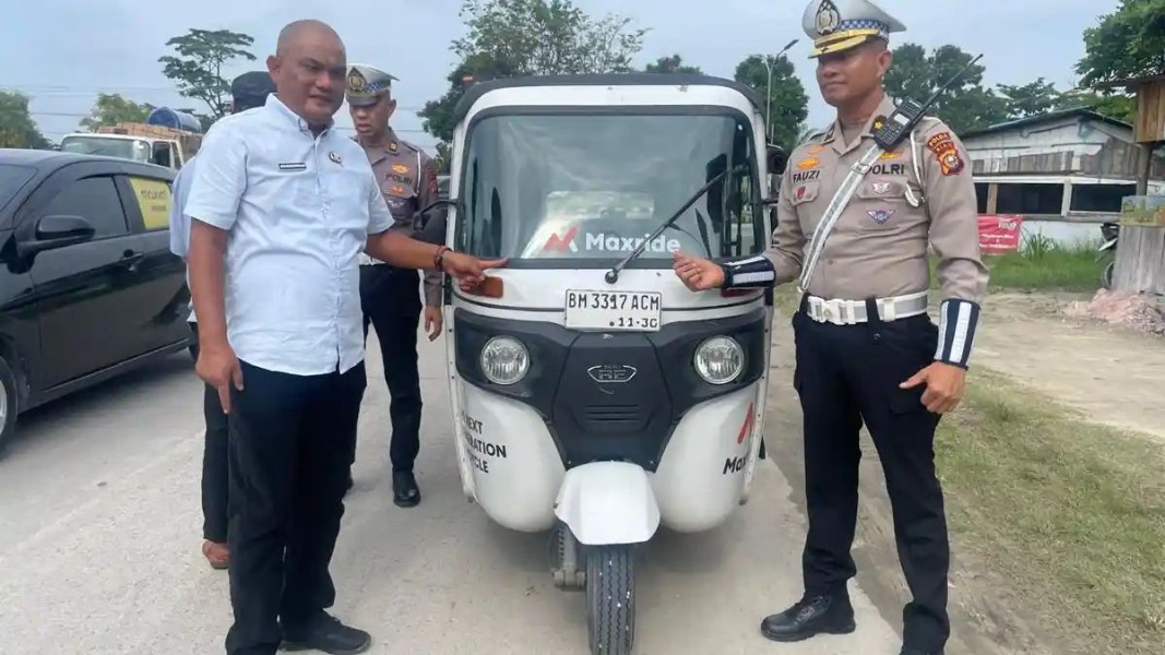 Belum Kantongi Izin Operasional, Dishub Pekanbaru Razia Bajaj Online