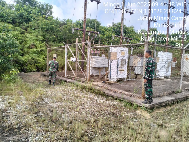 Babinsa Koramil 03/Minas Intensifkan Patroli Penguatan Binter SKK Migas dan Komsos di Wilayah Minas Timur