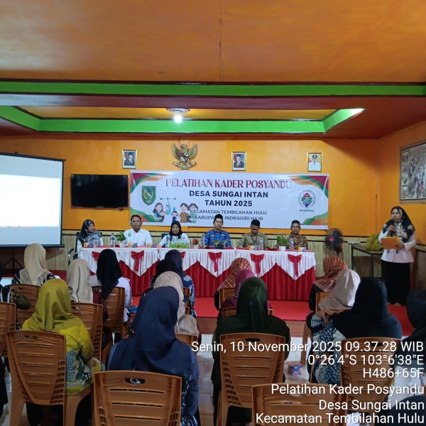 Tingkatkan Kapasitas dan Pelayanan Kesehatan, Sungai Intan Ikuti Pelatihan Kader Posyandu