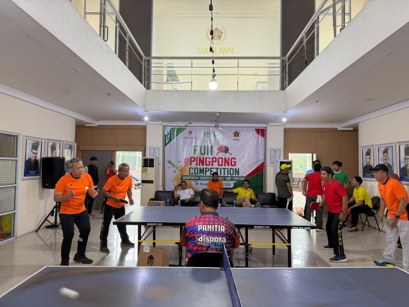 Fun Pingpong Competition Satukan PWI Riau, SKK Migas, dan EMP Perkuat Sinergi