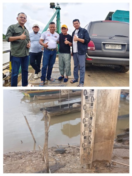 Air Sungai Kampar Surut 0,50 Meter di Bawah Nol, Warga Diminta Waspada Ancaman Karhutla