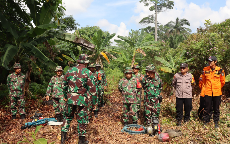 Kodim Dumai Gelar Simulasi Penanggulangan Karhutla, Dandim: Respons Cepat dan Sinergi Kunci Utama