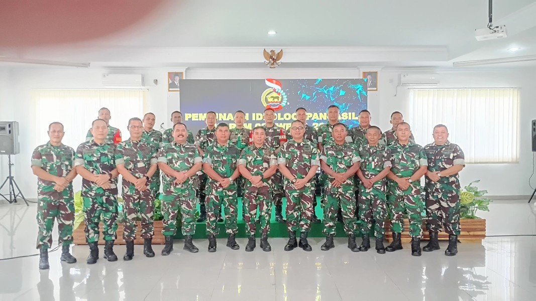 Danramil 03/Minas Hadiri Pembinaan Ideologi Pancasila di Makorem 031/Wira Bima