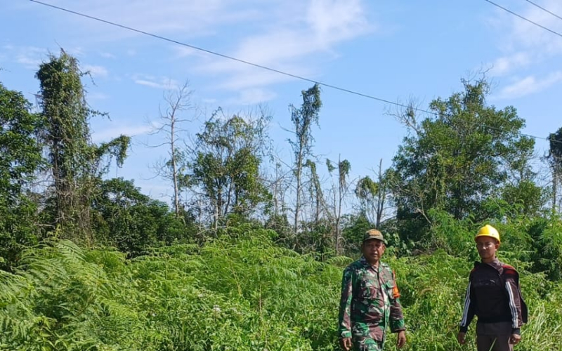 Babinsa Sertu Misriyadi Tegaskan Komitmen TNI Jaga Wilayah dari Ancaman Karhutla
