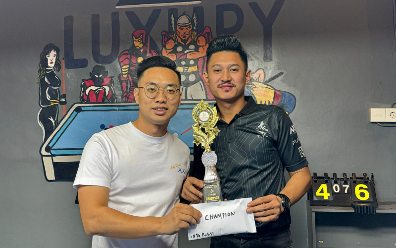 Turnamen 9 Ball Luxury Dumai, Aan Broto Tampil Gemilang di Partai Final