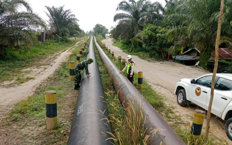 Patroli Jaga Keamanan Objek Vital oleh Babinsa Koramil 02