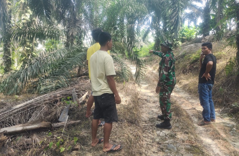 Serda Heppy Setyawan Patroli Karhutla di Tasik Betung, Wilayah Aman dari Titik Api