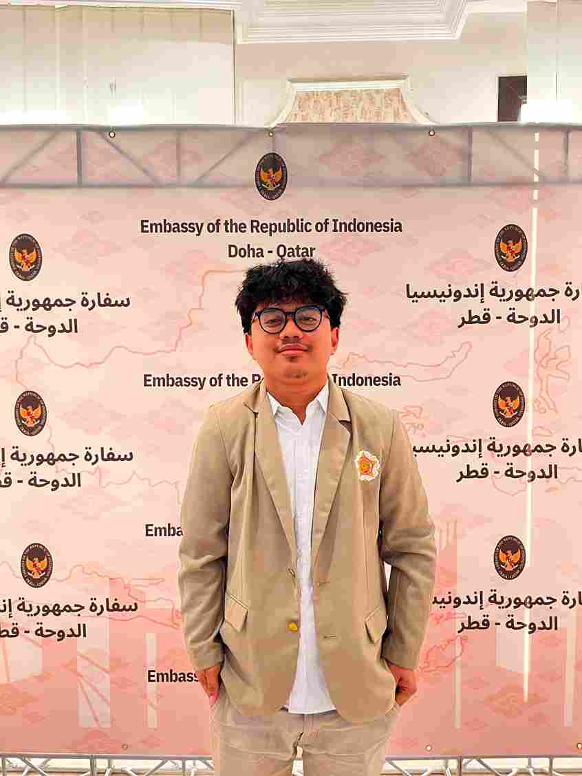 Mahasiswa FH UGM Asal Bengkalis Tuntaskan Program Magang di KBRI Doha, Qatar