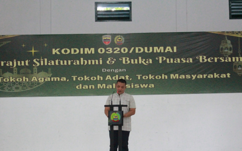Letkol Inf Ronald Manurung Buka Puasa Bersama Tokoh Agama dan Masyarakat