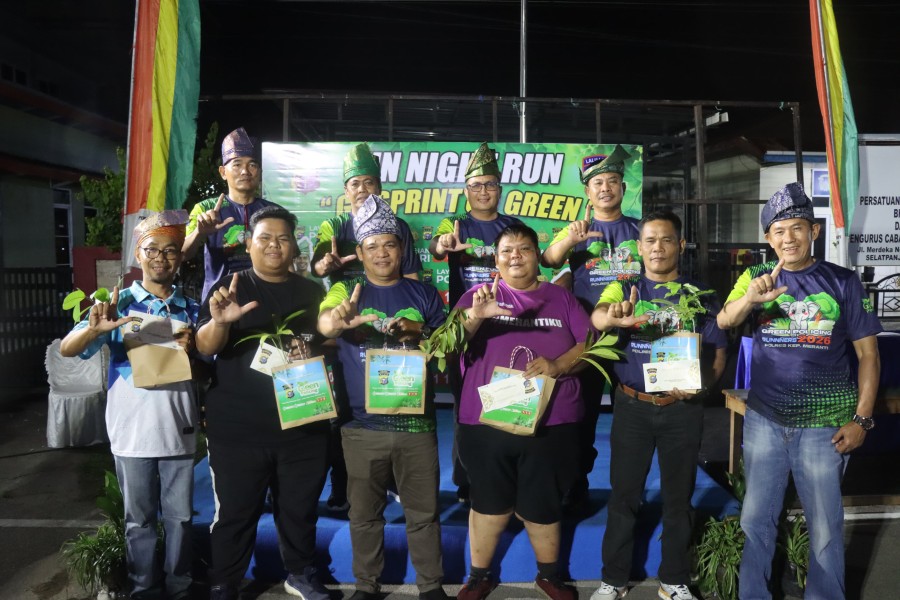 Ramaikan Fun Night Run Go Sprint Go Green Polres Meranti, Kapolres: Polri Sahabat Masyarakat