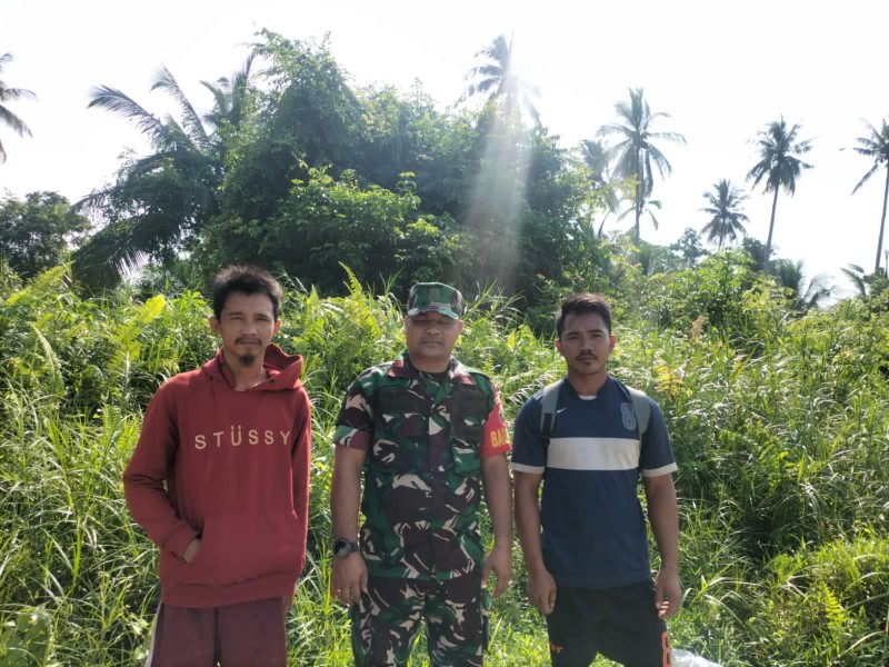 Babinsa Koramil 06/Kateman Rutin Patroli Karhutla untuk Antisipasi kebakaran Lahan