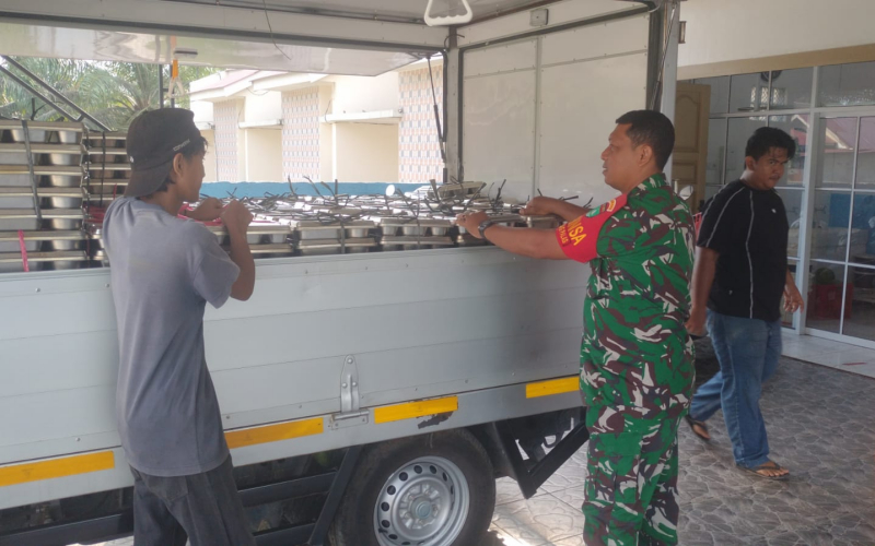 Ribuan Pelajar dan Warga Dumai Terima Makan Bergizi Gratis, Babinsa Turun Langsung Kawal Distribusi