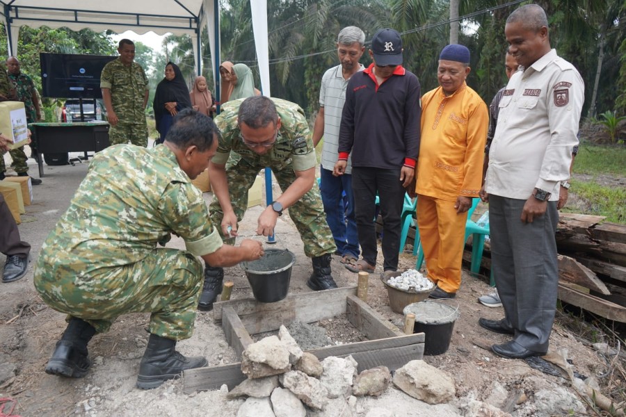 Groundbreaking Jembatan Garuda di Dumai, TNI Dorong Konektivitas dan Ekonomi Warga Lubuk Gaung
