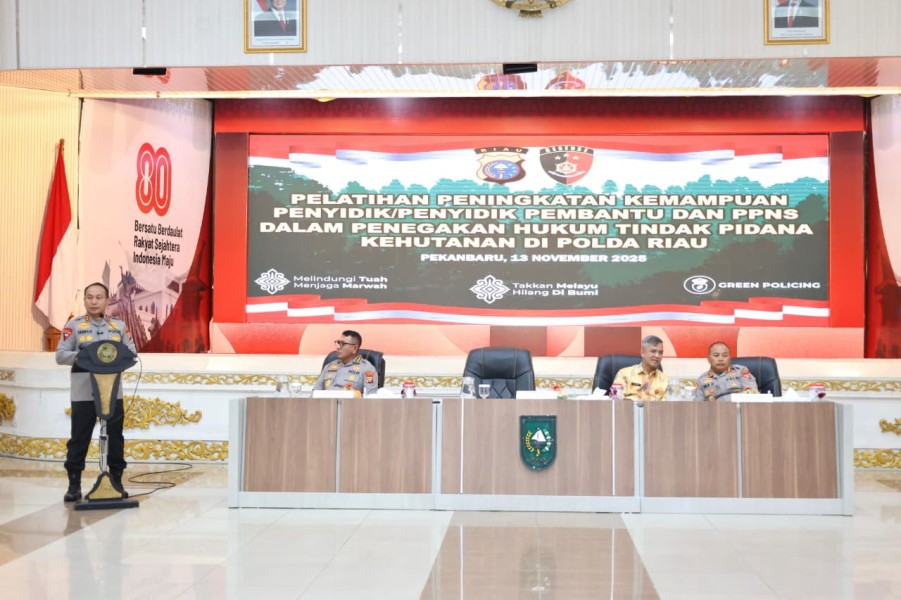 Kapolda Riau Tekankan Komitmen Penegakan Hukum Berintegritas Sikat Mafia Hutan