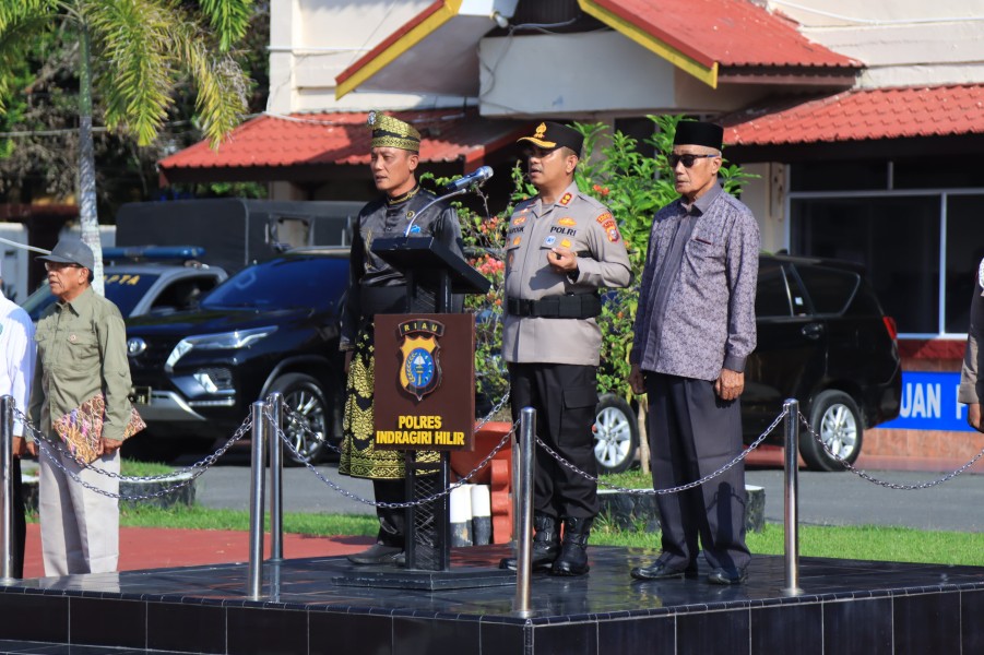 Apel Akbar Sabuk Kamtibmas 2026, Polres Inhil Perkuat Sinergi Jaga Keamanan Daerah
