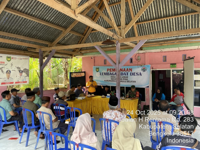 Polsek Pino Perkuat Lembaga Adat Ulak Lebar Jaga Ketertiban Sosial