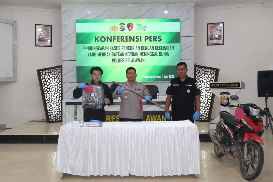 Kapolres Pelalawan: Tak Ada Ruang bagi Pelaku Curas, Pembunuh Remaja di Pangkalan Panduk Berhasil Diungkap