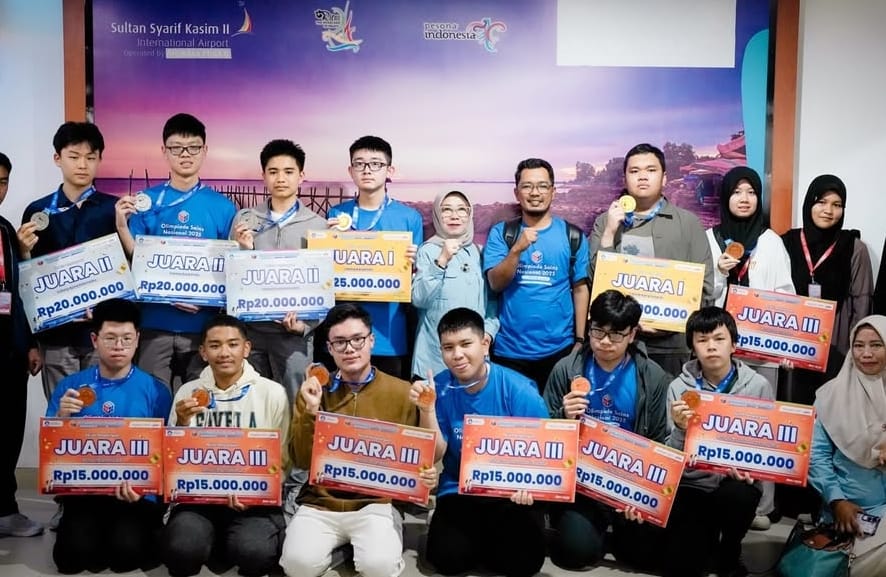 Tampil Gemilang, Riau Peringkat 1 se-Sumatra dalam Olimpiade Sains Nasional 2025