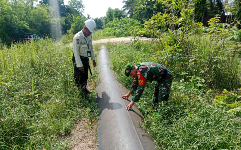 Sertu Samsuddin Siregar Laksanakan Patroli Gabungan, Jaga Aset Vital Negara