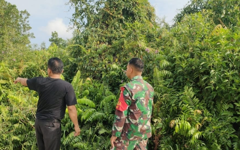 Babinsa Jaya Mukti Aktif Patroli Sekaligus Karya Nyata