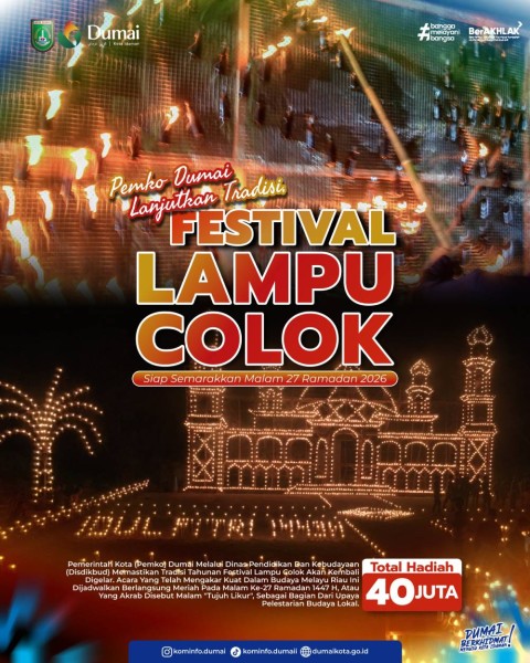 Pemko Dumai Siapkan Festival Lampu Colok, Semarakkan Malam 27 Ramadan 1447 H