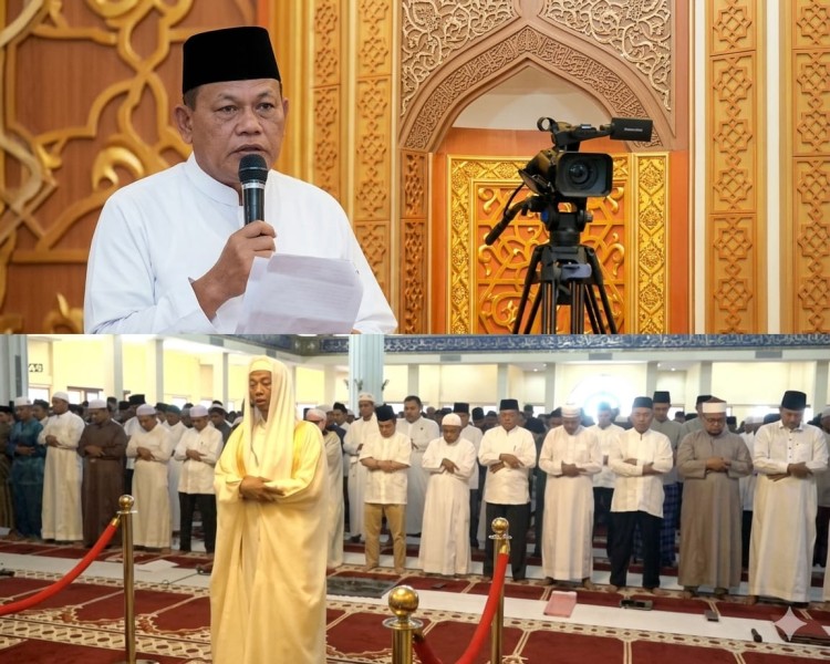 Khidmatnya Iduladha di Rohul, PJ Sekda Sampaikan Pesan Bupati tentang Keikhlasan dan Gotong Royong