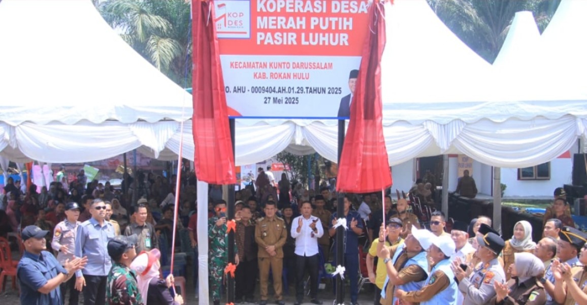 Bupati Rohul Anton Dan Seluruh Kepala Daerah Se-Indonesia Launching Koperasi Desa Merah Putih Secara