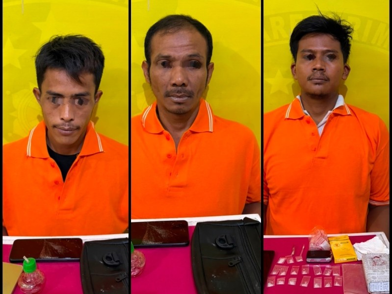Polisi Ungkap Peredaran Narkoba di Kelurahan Pangkalan Kasai, Belasan Paket Sabu Ditemukan