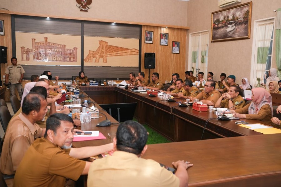 Defisit Anggaran, Bupati Siak Minta Kepala OPD dan Camat Kejar Potensi PAD