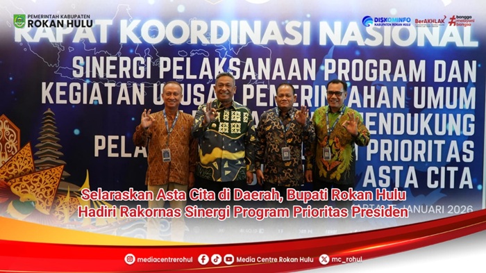 Bupati Rohul Anton Kawal 17 Program Prioritas Presiden di Rakornas Jakarta