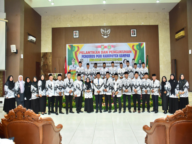 Pengurus PGRI Kampar Periode 2025–2030 Resmi Dilantik