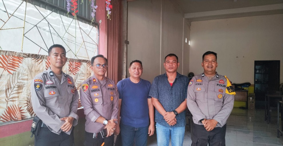 AGRINAS melalui KSO PT TRM dan PT CMBR Silaturahmi ke Polsek Kempas, Bahas Kamtibmas