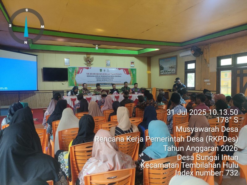 Pemdes Sungai Intan Gelar Musyawarah RKPDes Tahun 2026