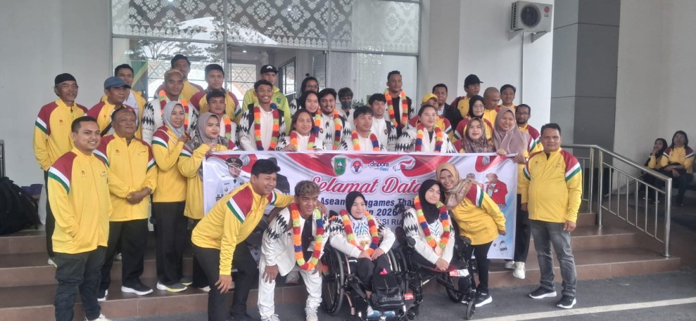 Atlet NPCI Riau Disambut Meriah di Pekanbaru