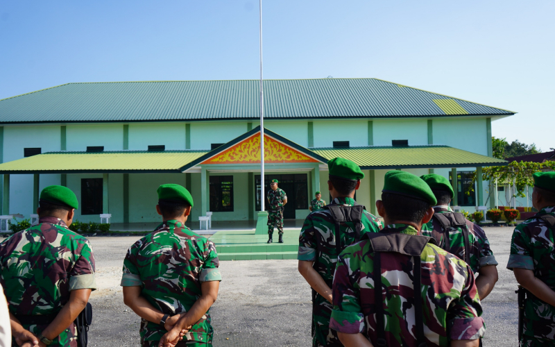 Apel Cuti Lebaran Gelombang II, Danramil 01 Dumai Ingatkan Jaga Nama Baik Satuan