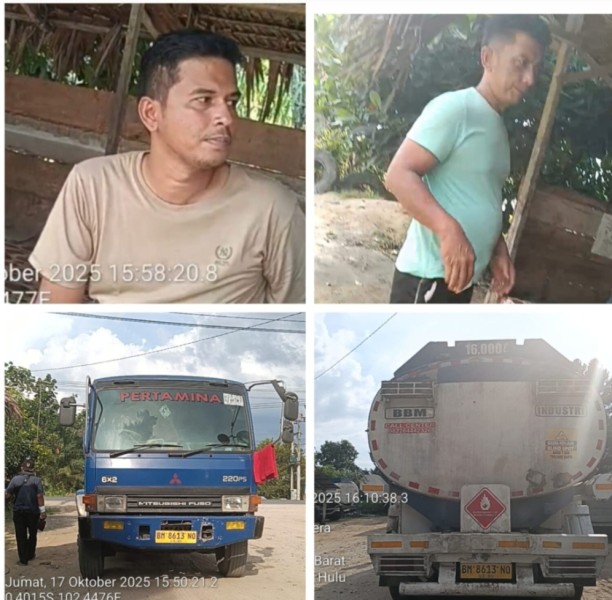 Terungkap! Gudang Diduga Timbun BBM Bersubsidi di INHU, Truk Bertuliskan Pertamina Industri Ditemukan