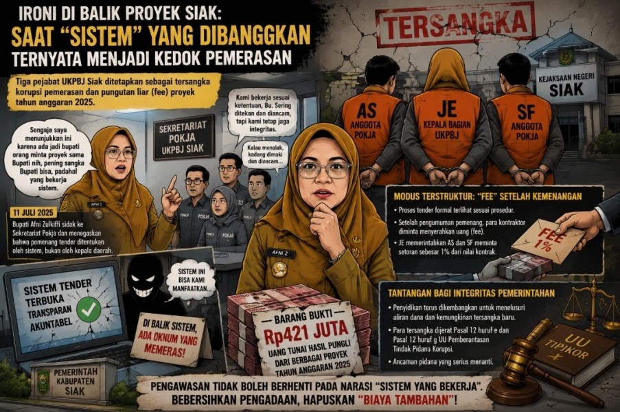 Ironi di Balik Proyek Siak: Saat ‘Sistem’ yang Dibanggakan Ternyata Menjadi Kedok Pemerasan