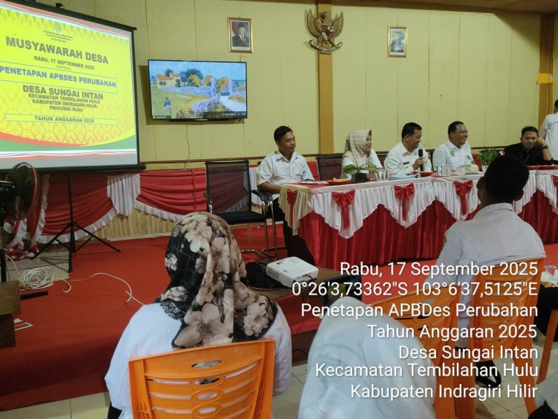 Pemdes Sungai Intan Gelar Musdes Perubahan APBDes Tahun Anggaran 2025