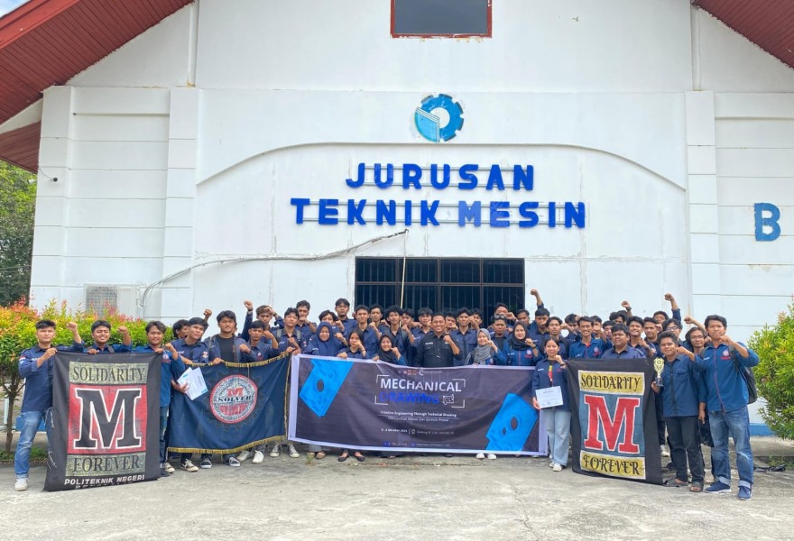 Himpunan Mahasiswa Mesin Polbeng Gelar Mechanical Drawing, Asah Kompetensi Calon Engineer