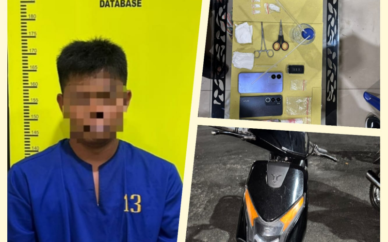Gagal Kabur, Pengedar Sabu Diringkus Satres Narkoba Polres Dumai di Bukit Kapur